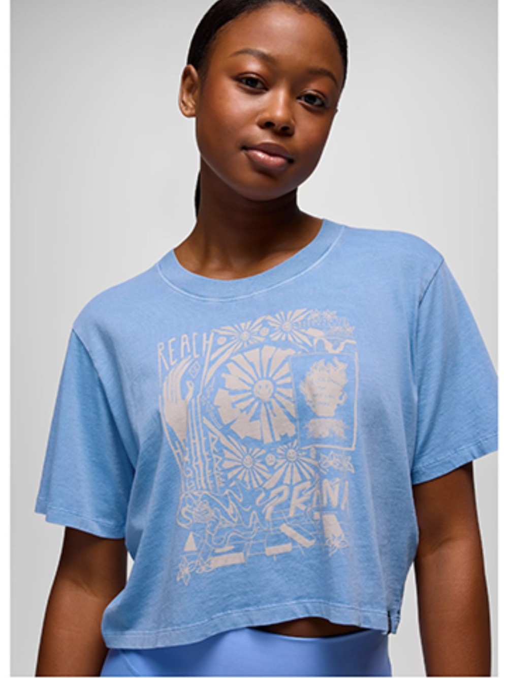 Prana Everyday Graphic Crop Tee